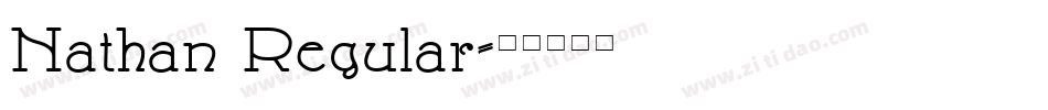 Nathan Regular字体转换